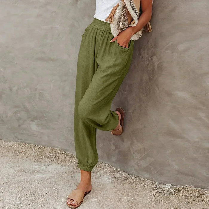 Corinne | Pantalon fluide à taille élastique