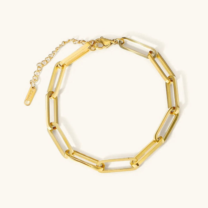 Bracelet en or au design superposé