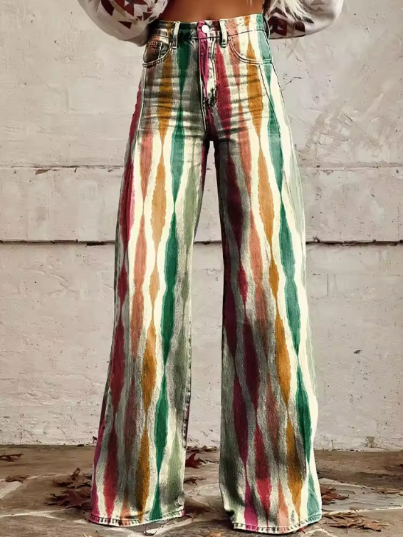Pantalon Imprimé Naturel