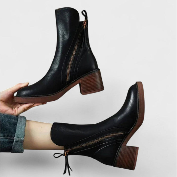 Bottines en cuir