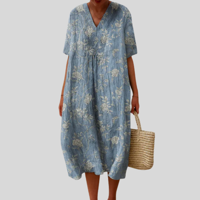 Robe d’Été Imprimée Flatteuse