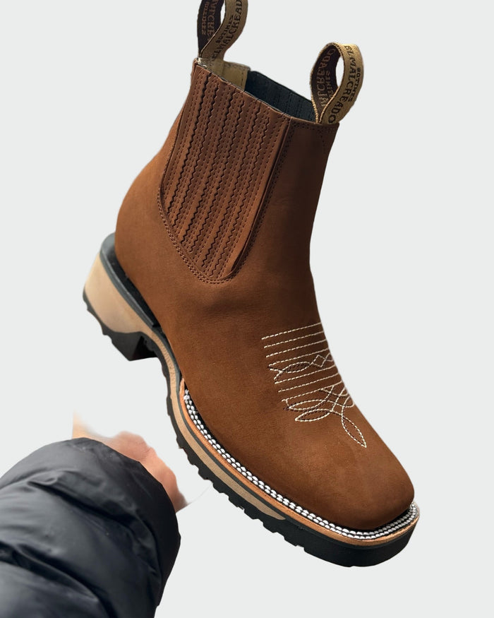 Bottes de cowboy en cuir