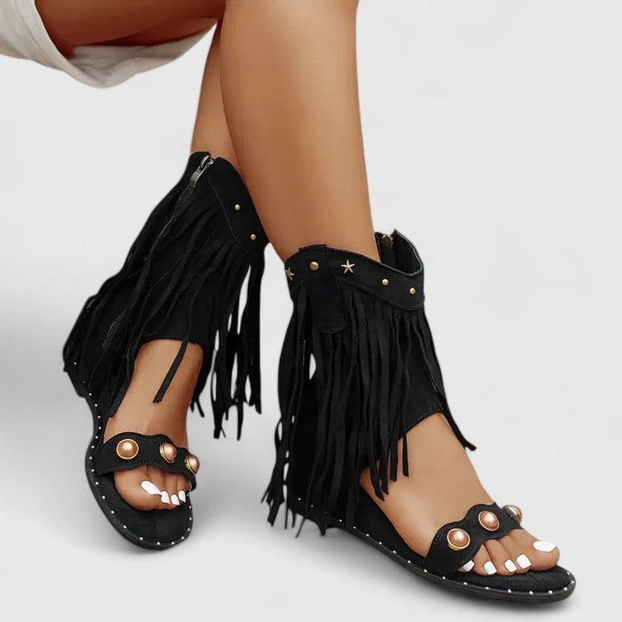 Sandales à Franges Chic