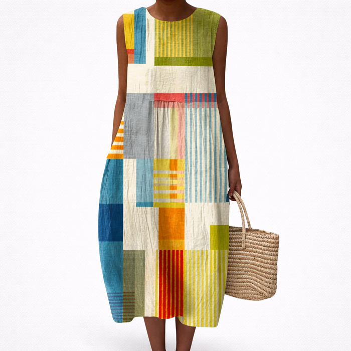 Robe d’Été Confortable Sans Manches