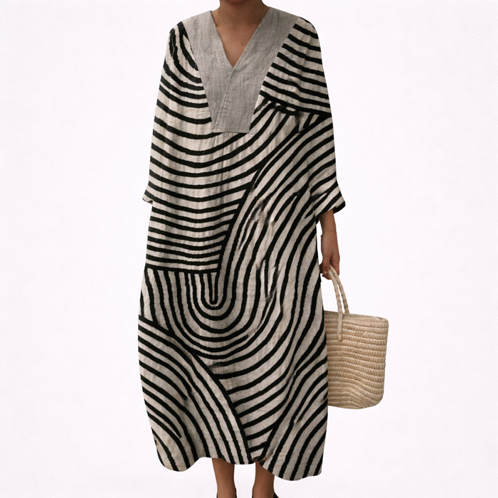 Robe d’Été Imprimée Flatteuse