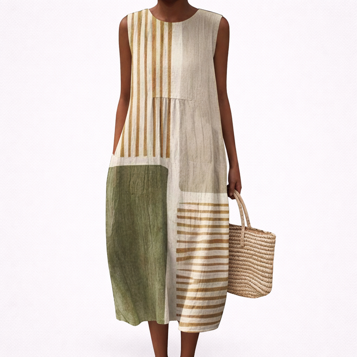 Robe d’Été Confortable Sans Manches
