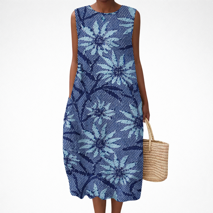 Robe d’Été Confortable Sans Manches