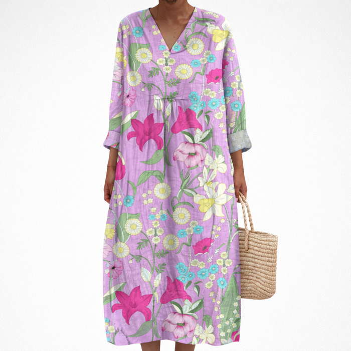 Robe d’Été Imprimée Flatteuse