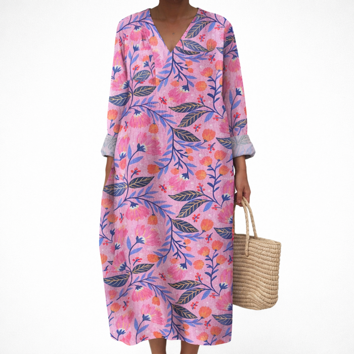 Robe d’Été Imprimée Flatteuse