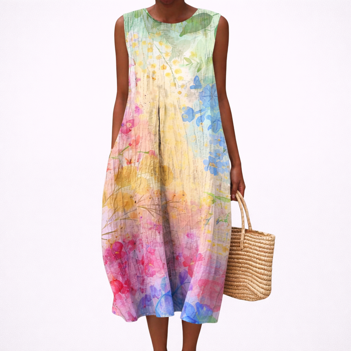 Robe d’Été Confortable Sans Manches