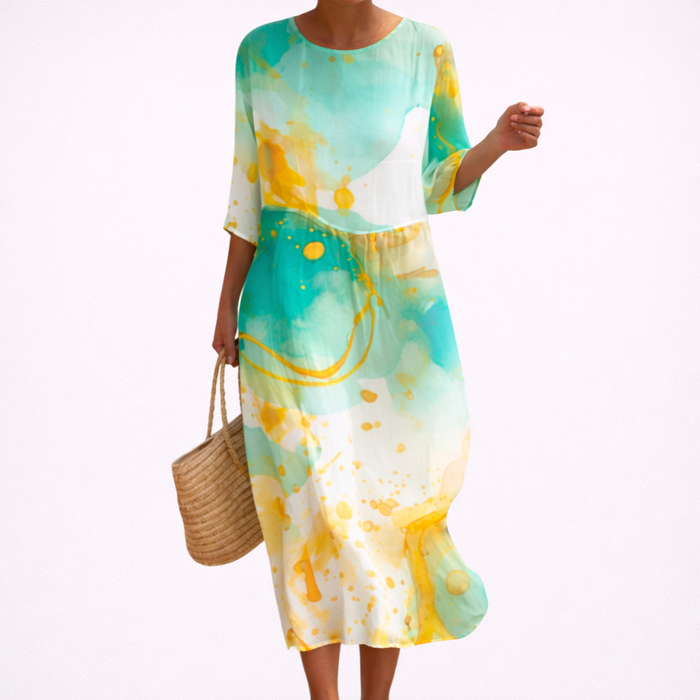 Robe longue fluide chic et confortable