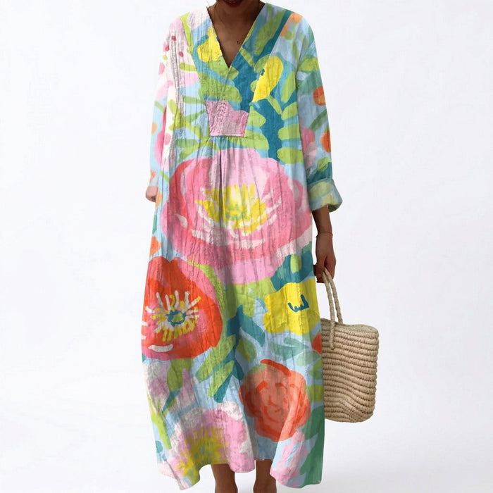 Robe d’Été Imprimée Flatteuse