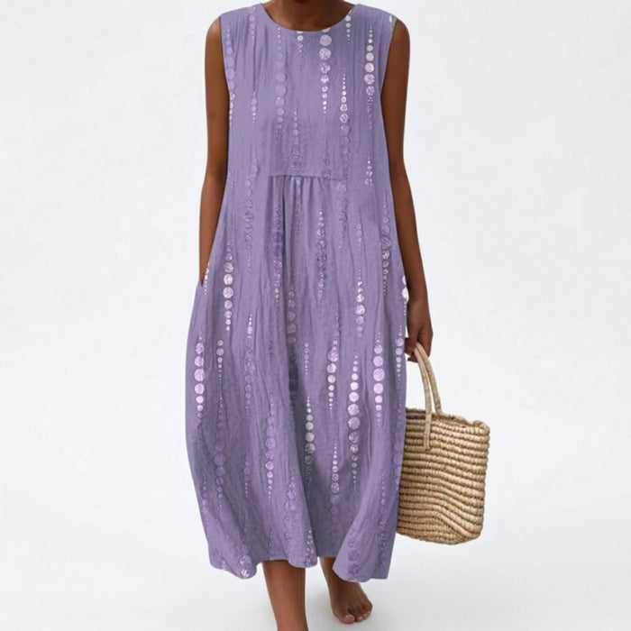 Robe d’Été Confortable Sans Manches