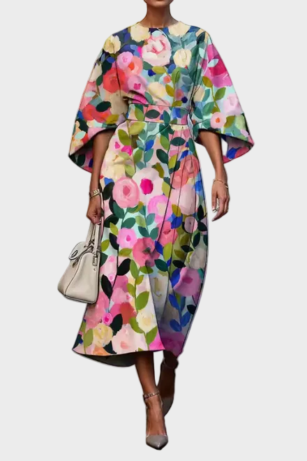 Moxlan | Robe fleurie élégante