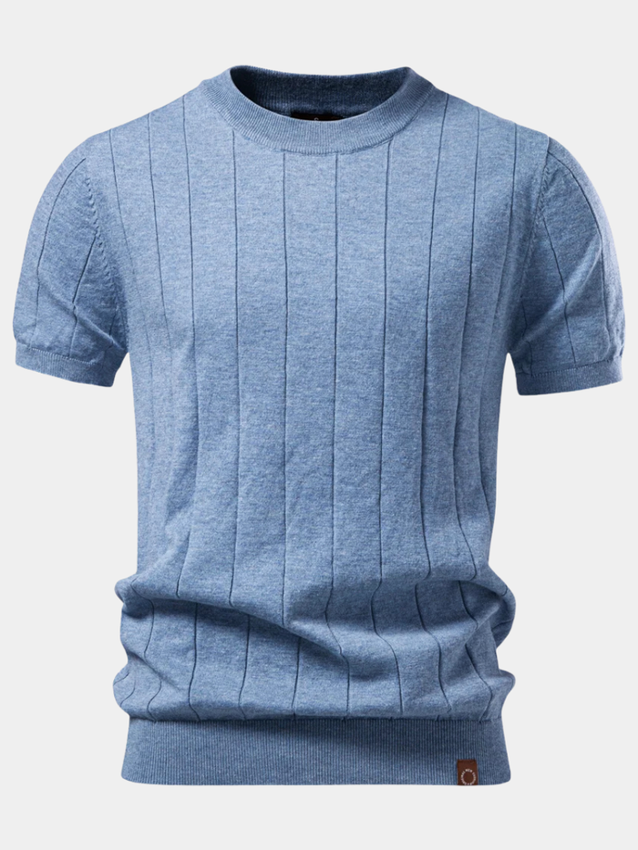 RIBBED SWEATER TEE FOR MEN