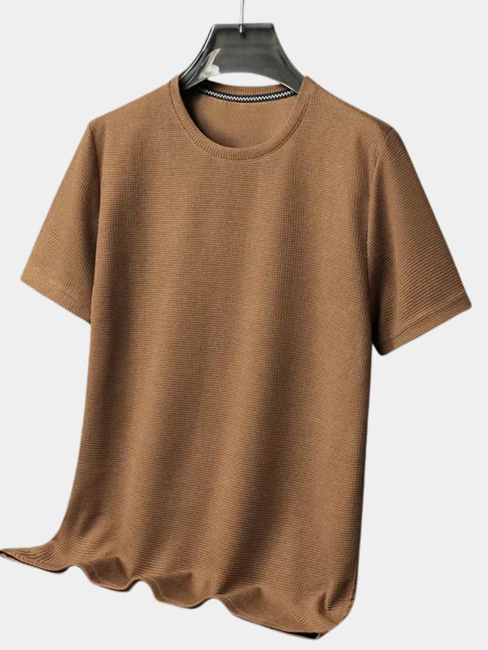 WAFFLE KNIT T-SHIRT FOR MEN