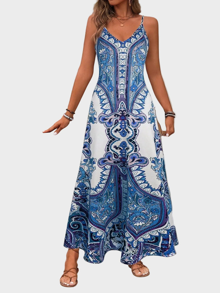 Klara | Robe longue d'été élégante sans manches