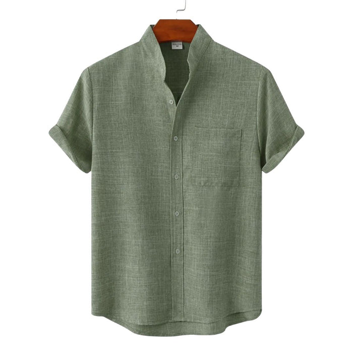 Vander | Stand-up collar shirt