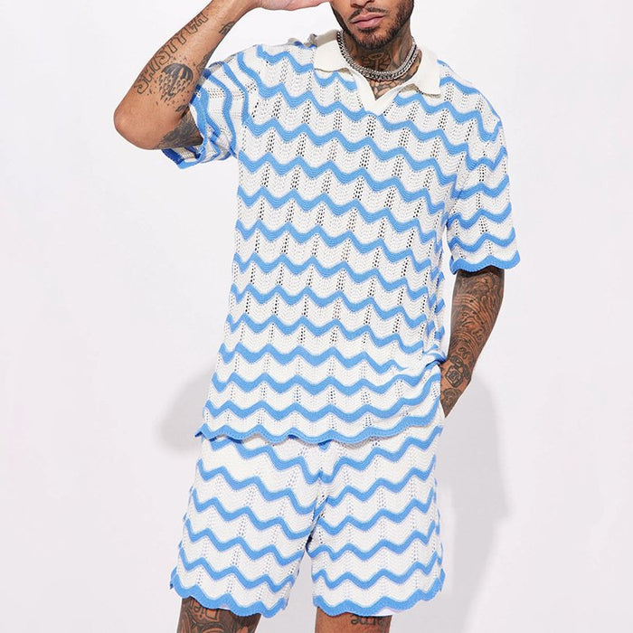Men's Summer Set | Wave Polo & Shorts