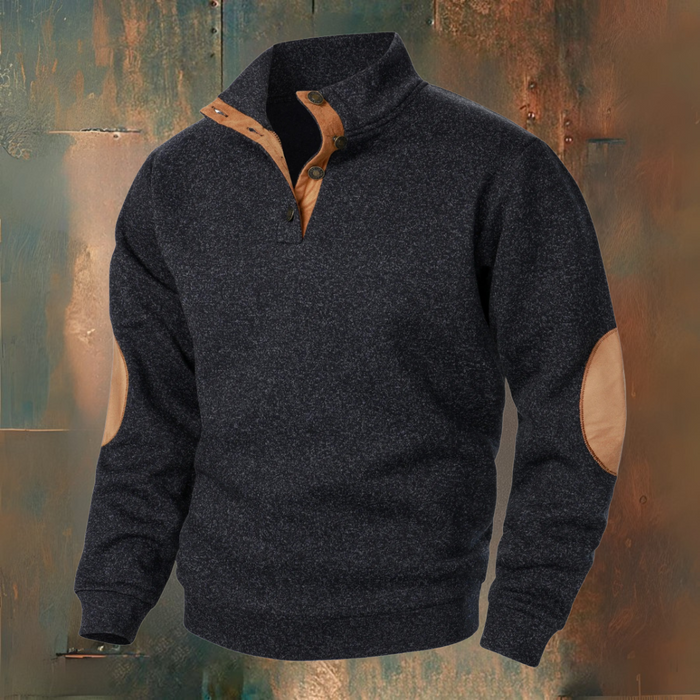 PULLOVER WITH HALF-ZIP FOR MEN
