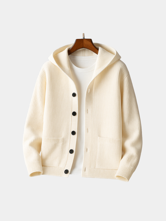 HOODED CARDIGAN FOR MEN
