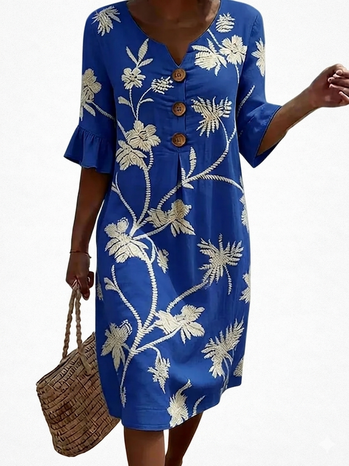 Adèle | Robe femme décontractée à motifs floraux