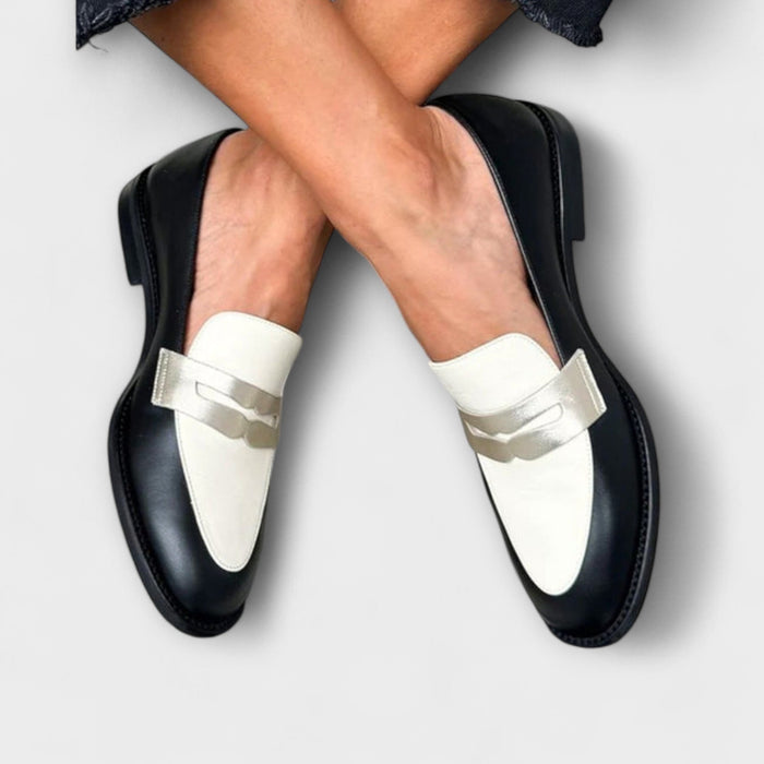 Mocassins Noirs Métallisés