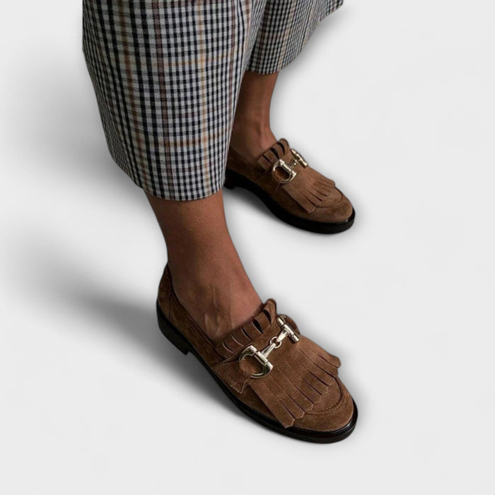 Mocassins Marron à Bout Ronde