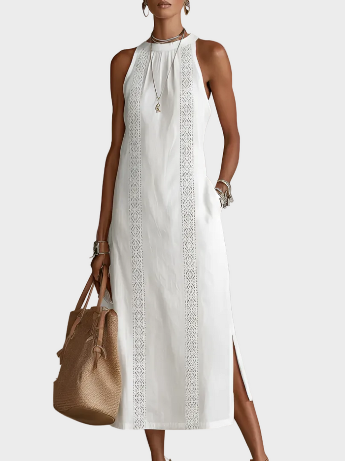 Jimena | Robe midi en lin