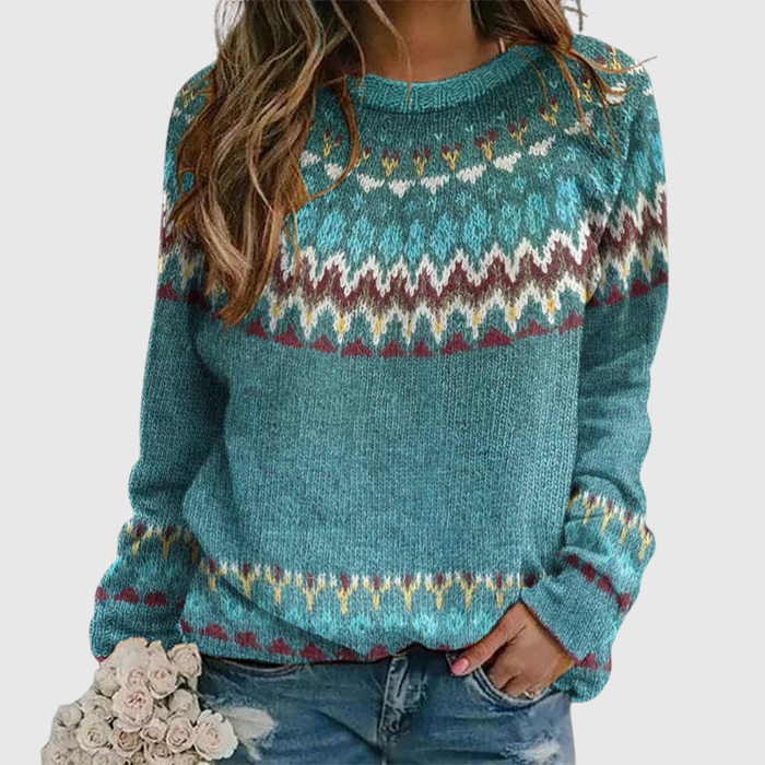 Pull avec Motif Rétro Wave