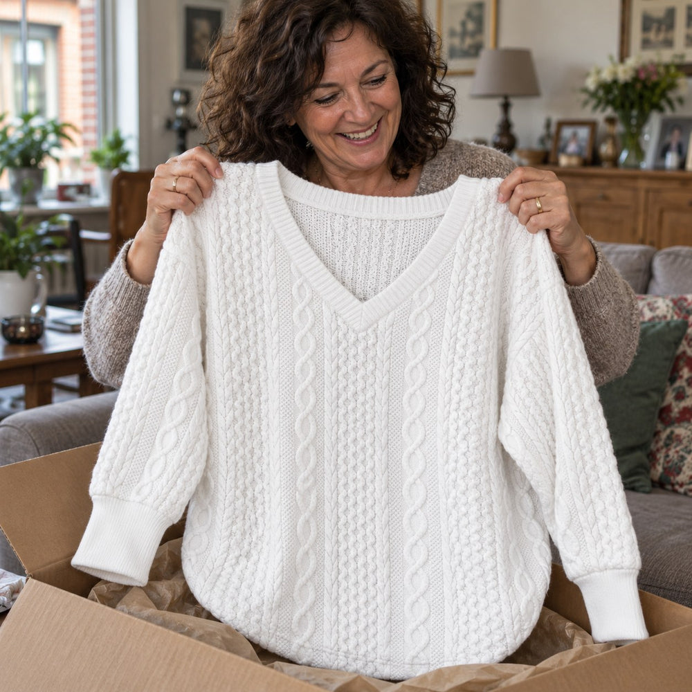 Le pull que l'on prend en premier.