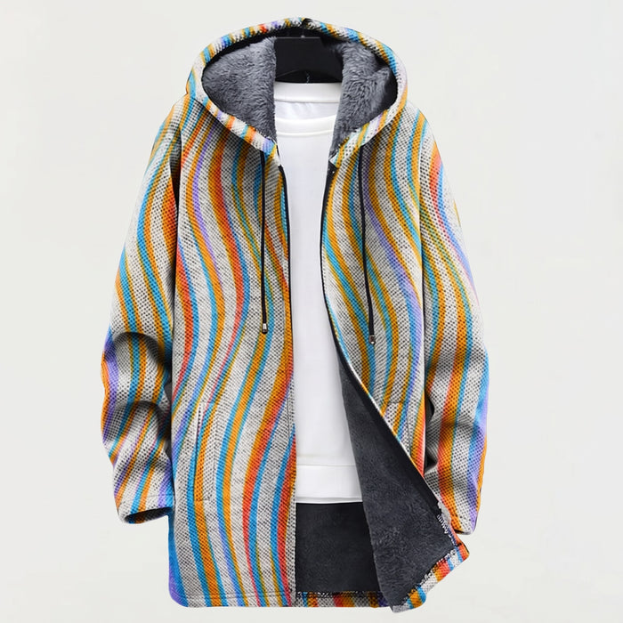 Veste à Capuche Vagues Colorées