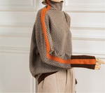 Col roulé Luxe en Chevron