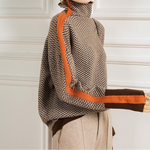 Éléonore — Col roulé Luxe en Chevron
