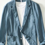 LAPEL COTTON JACKET FOR MEN