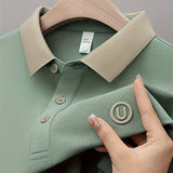 EMBROIDERED LAPEL SHIRT FOR MEN