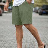 DRAWSTRING WOVEN SHORTS FOR MEN