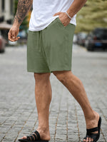 DRAWSTRING WOVEN SHORTS FOR MEN