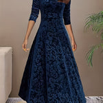 Julie — Robe Maxi Élégante à Motifs