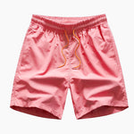 Ensemble — chemise à empiècements rayés et flamants roses & short de bain