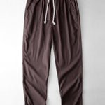 Ensemble — chemise cubaine en lin et viscose à coutures contrastantes & pantalon en lin