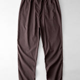 Ensemble Capucine — polo gaufré rayé à col Johnny & pantalon en lin à jambe droite