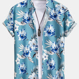 Ensemble Sidonie — chemise à imprimé floral tropical & short de bain