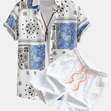 Ensemble Bérénice — chemise à imprimé paisley & short de bain
