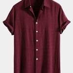 Ensemble Améline — chemise en lin et viscose & pantalon en lin rayé à jambe droite