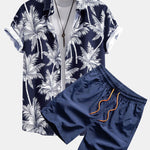 Ensemble Sidonie — chemise à imprimé palmiers & short de bain