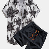 Ensemble Sidonie — chemise à imprimé palmiers & short de bain