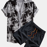 Ensemble Sidonie — chemise à imprimé palmiers & short de bain