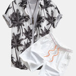 Ensemble Sidonie — chemise à imprimé palmiers & short de bain
