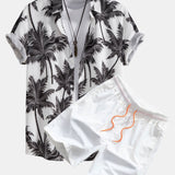 Ensemble Sidonie — chemise à imprimé palmiers & short de bain